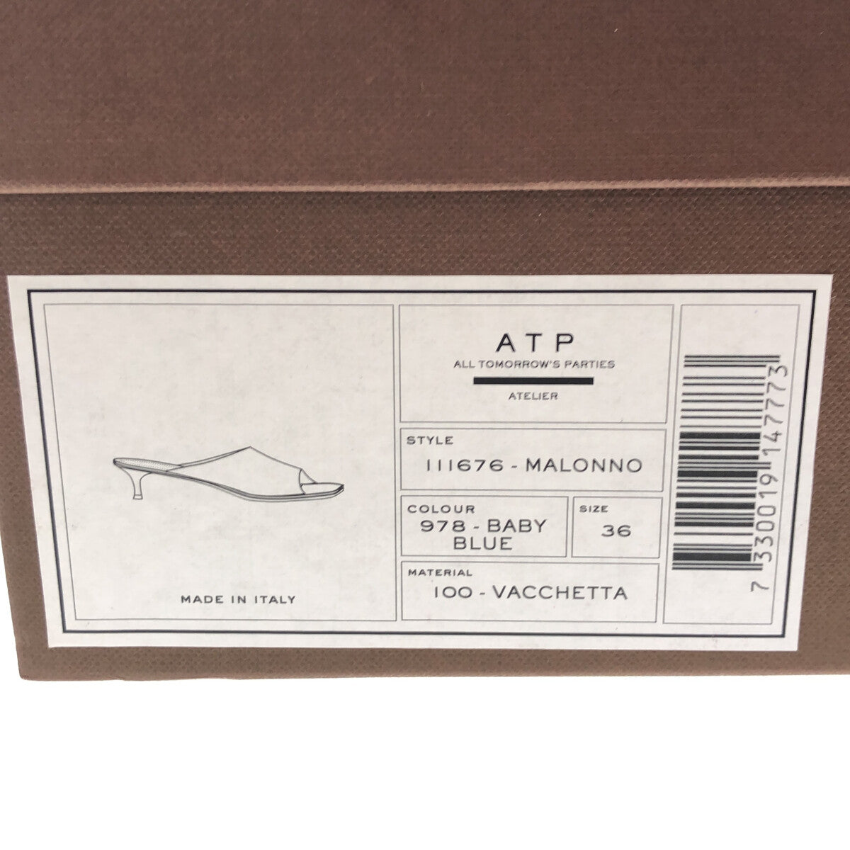 ATP atelier / エーティーピーアトリエ | MALONNO サンダル | 36 | ライトブルー | レディース