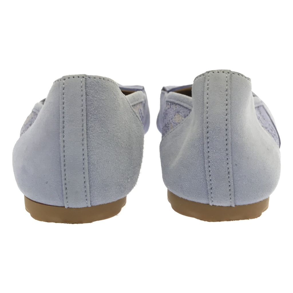 repetto / レペット | サイドレースフラットパンプス | 39 1/2 | ブルー | レディース