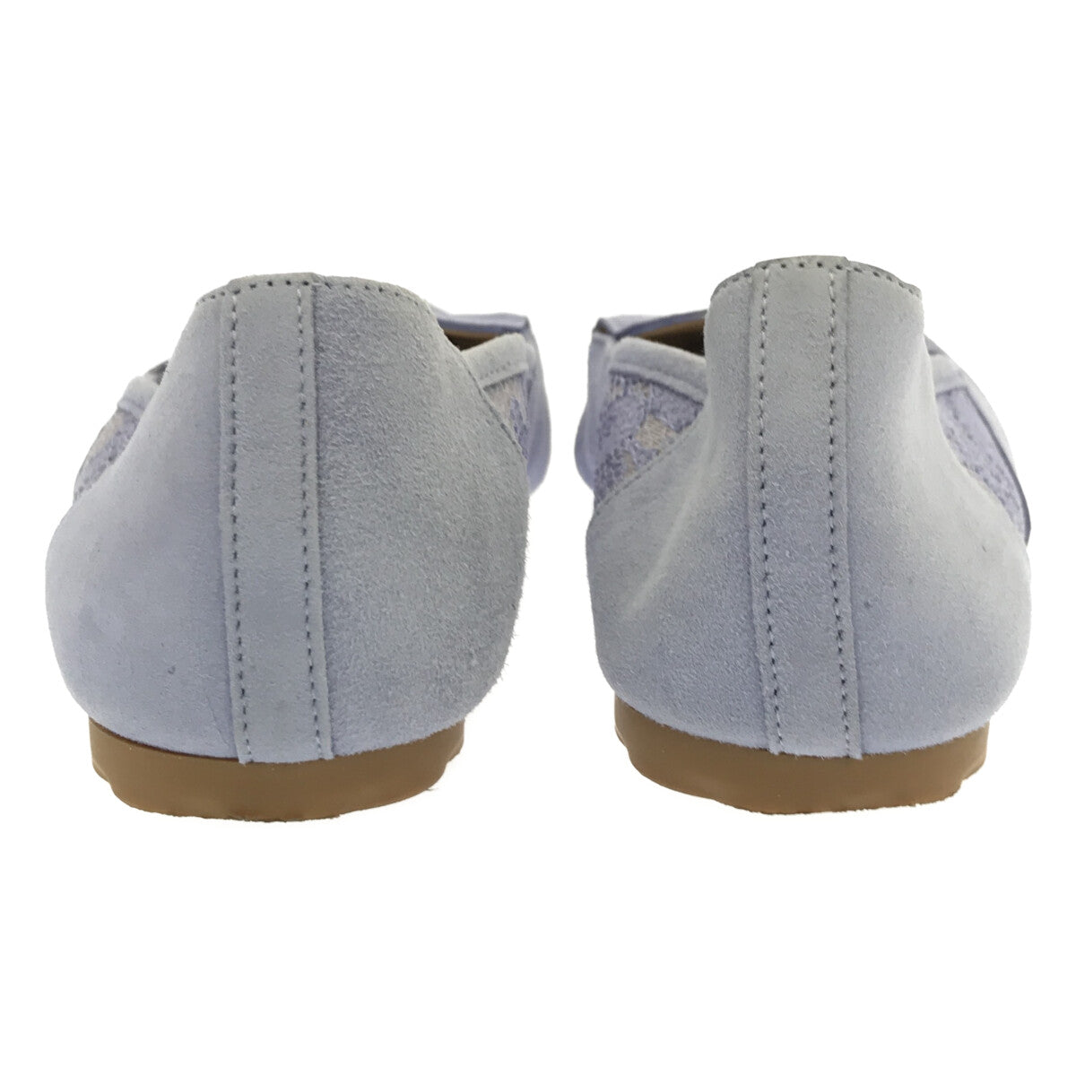 repetto / レペット | サイドレースフラットパンプス | 39 1/2 | ブルー | レディース