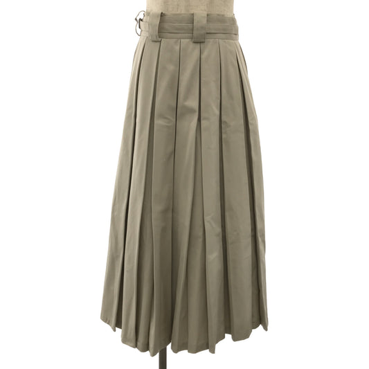 foufou / フーフー | super tuck long skirt タックロングスカート | 0 | ベージュ | レディース