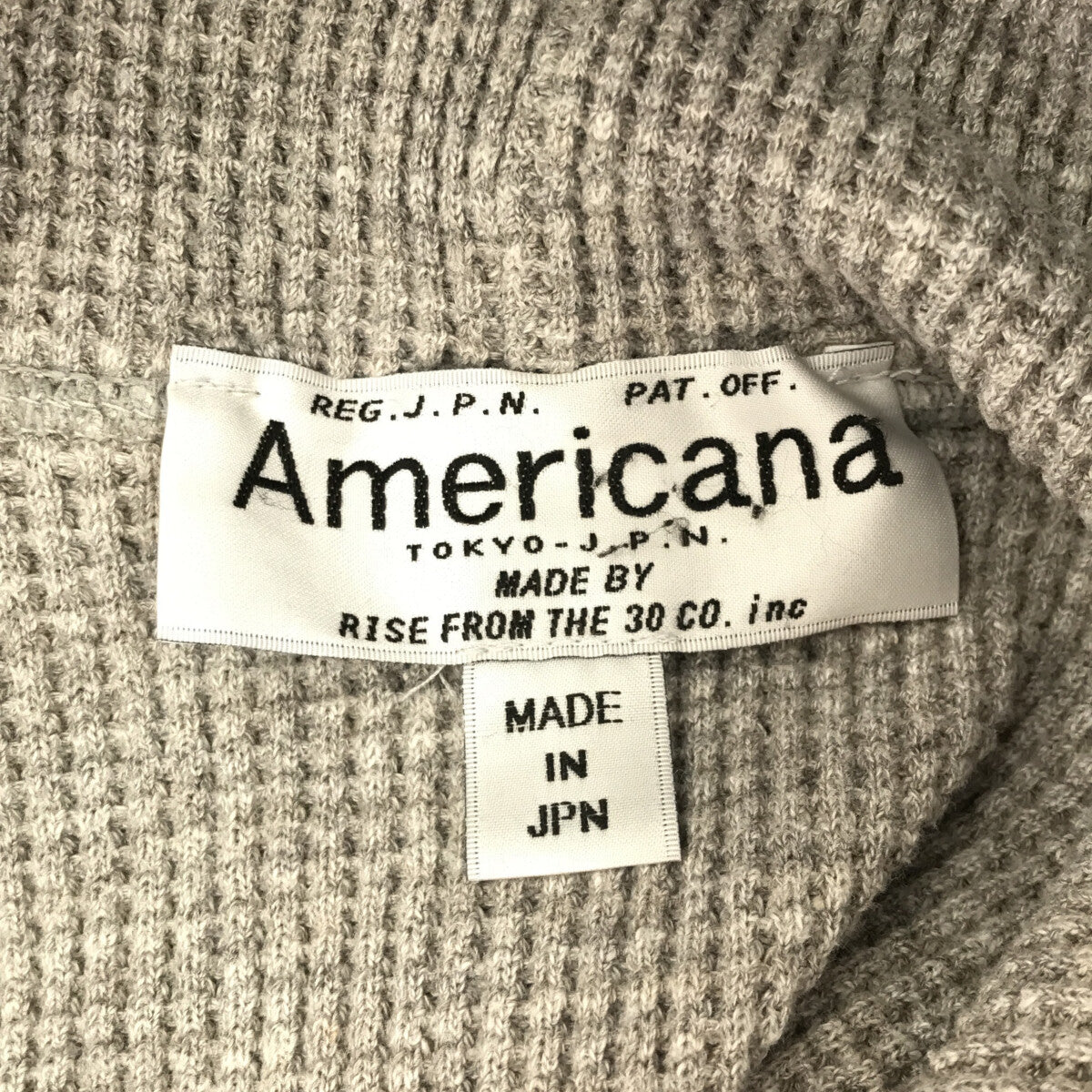 Americana / アメリカーナ | サーマルニットワンピース | グレー 