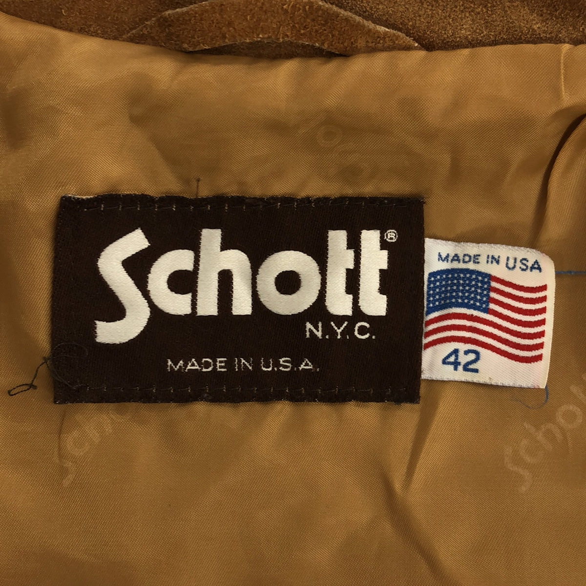 SCHOTT / ショット | 90s ヴィンテージ USA製 3rdタイプ スエード