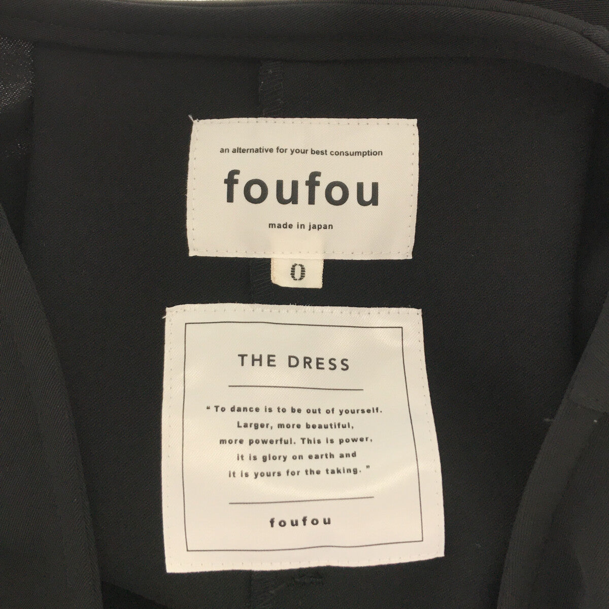 foufou / フーフー | THE DRESS #07 drape v neck dress ワンピース