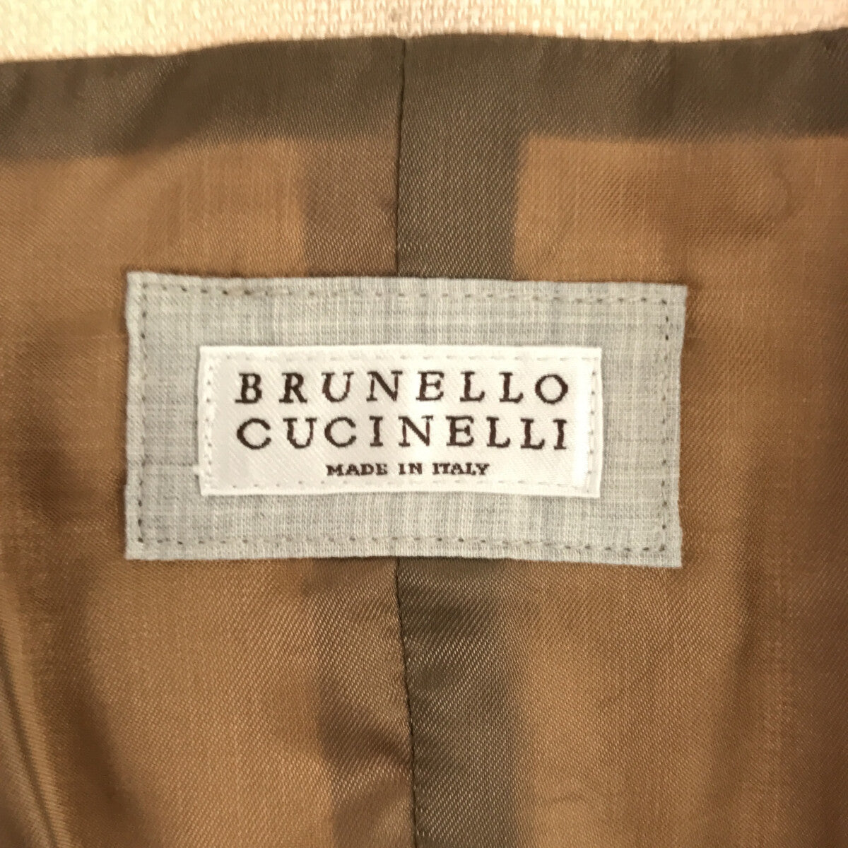 BRUNELLO CUCINELLI / ブルネロクチネリ | リネン ベスト ジレ / 総裏地 | 46 | メンズ
