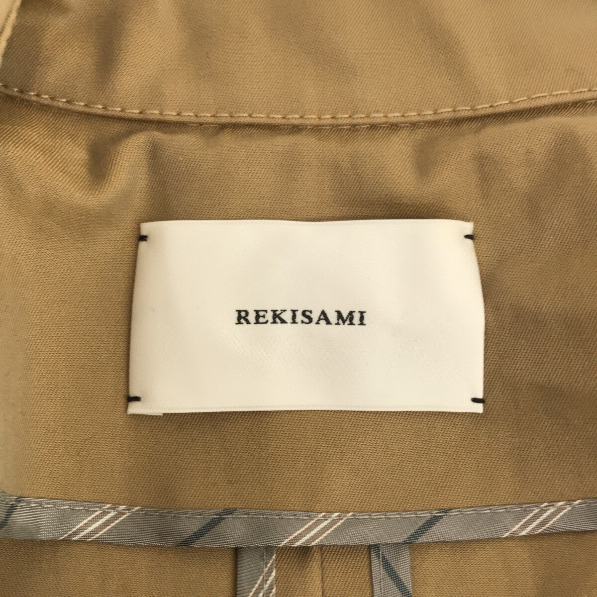 REKISAMI / レキサミ | ドッキング スリット トレンチコート | 2 | ベージュ | レディース