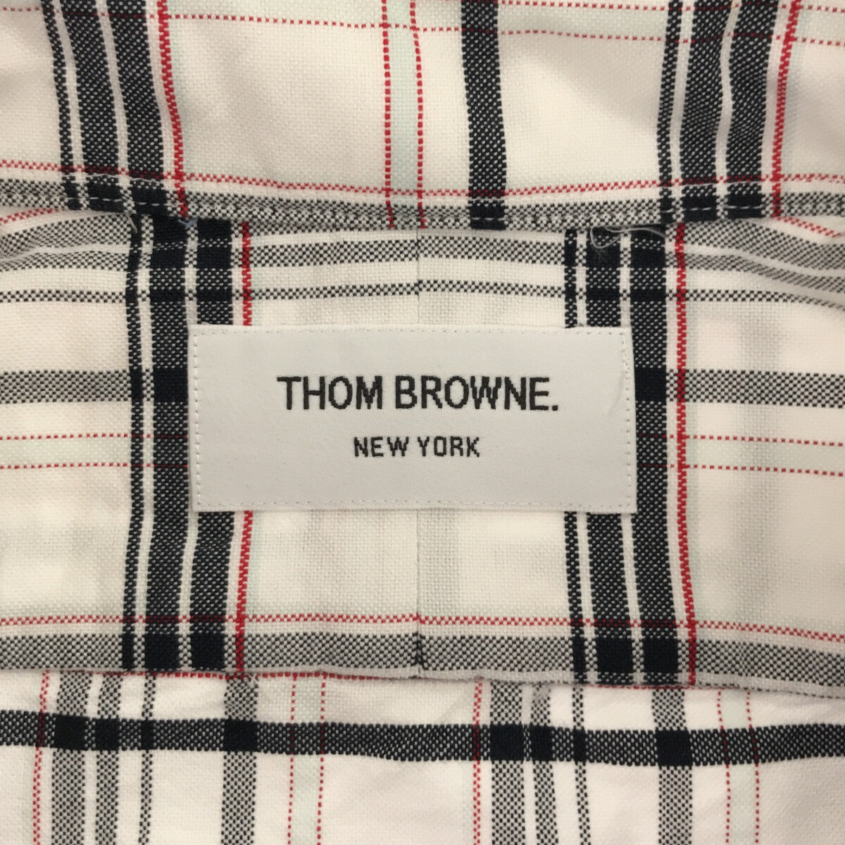 THOM BROWNE / トムブラウン | チェック ボタンダウン 半袖シャツ | 1