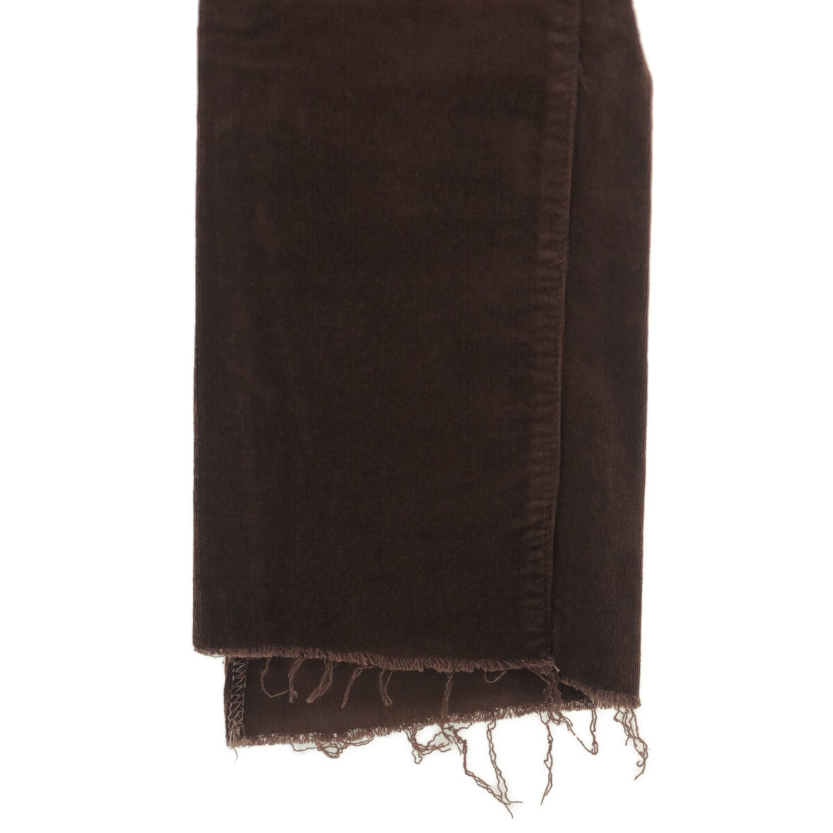 [狀況良好] 母親 | INSIDER CROP STEP FRAY 燈芯絨短褲 |尺寸 25 |布朗 |女性的