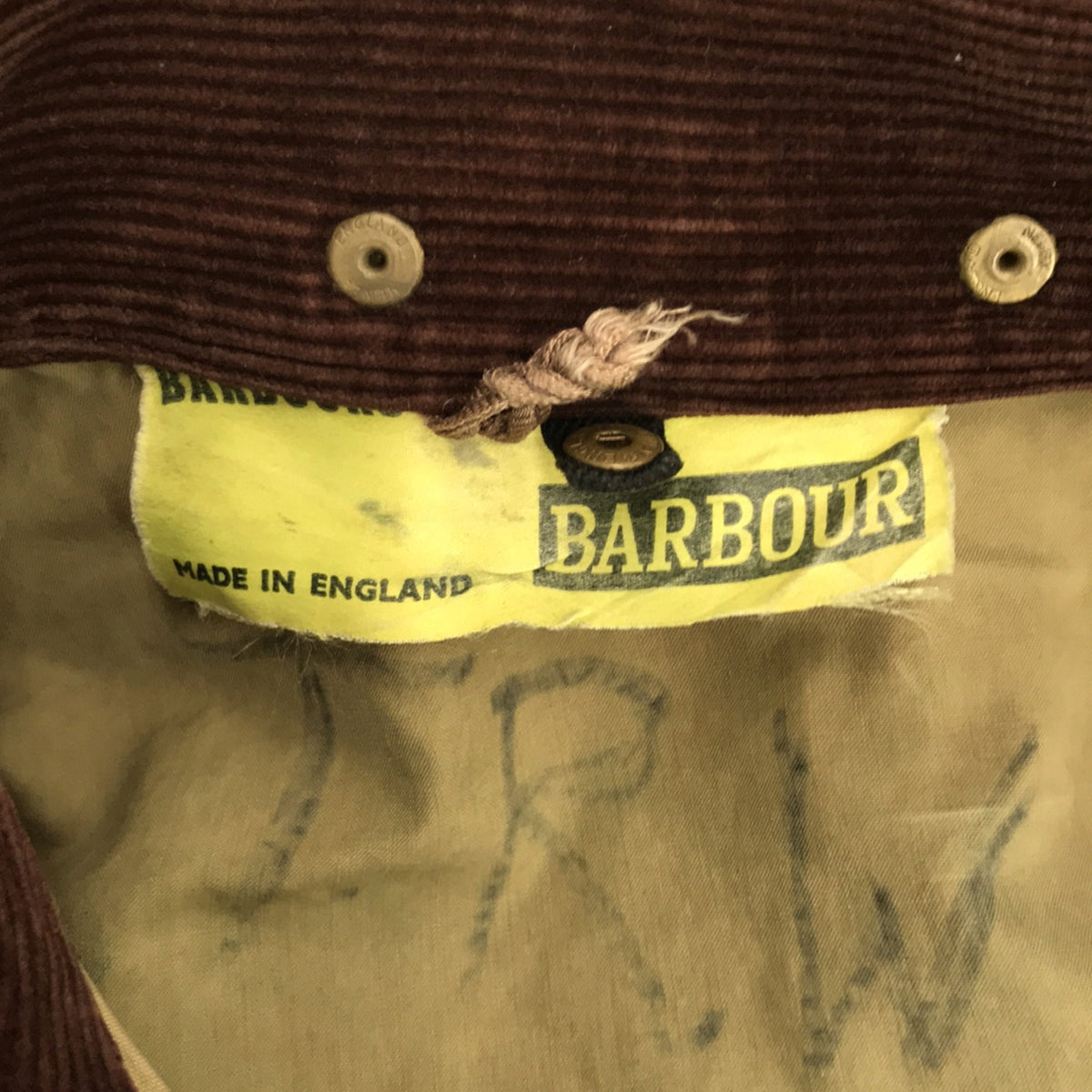 Barbour / バブアー | 60s～ ヴィンテージ 黄タグ AEROジップ ゲームフェア オイルドジャケット | カーキ | メンズ