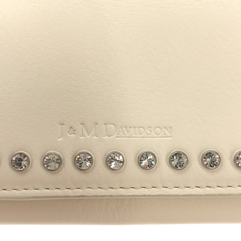 [新] JW Anderson |水晶折疊錢包 |白色/銀色|女性的