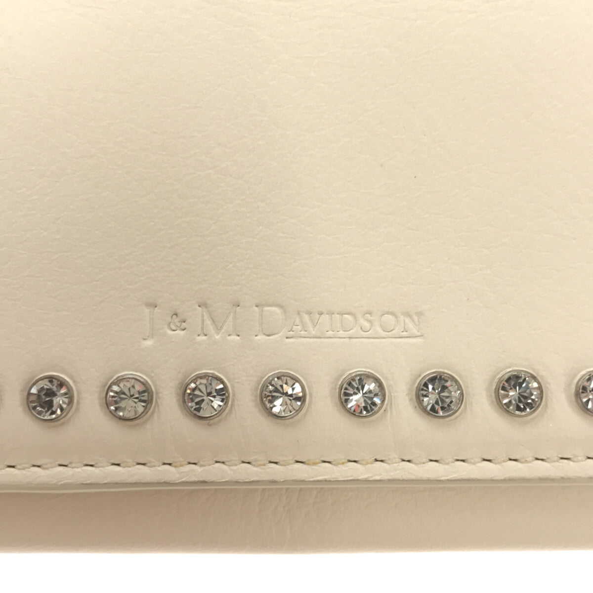【新品】  JW Anderson / ジェイダブルアンダーソン | FOLD WALLET WITH CRYSTAL 財布 | ホワイト/シルバー | レディース