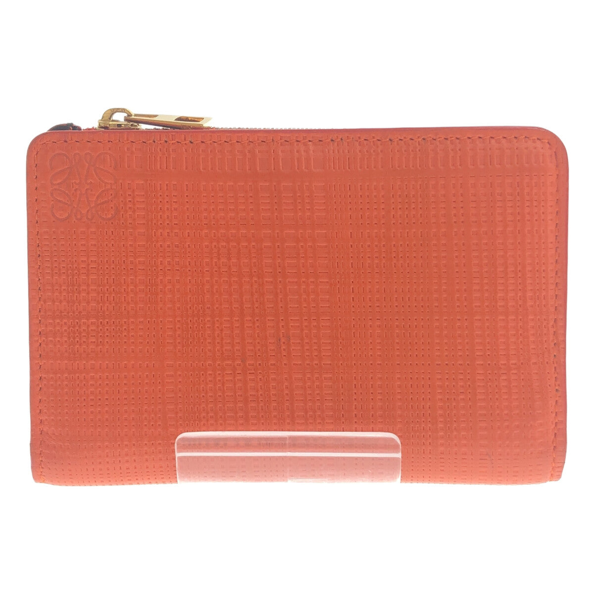 【美品】  LOEWE / ロエベ | SMALL ZIP WALLET スモール ジップ ウォレット | オレンジ | レディース