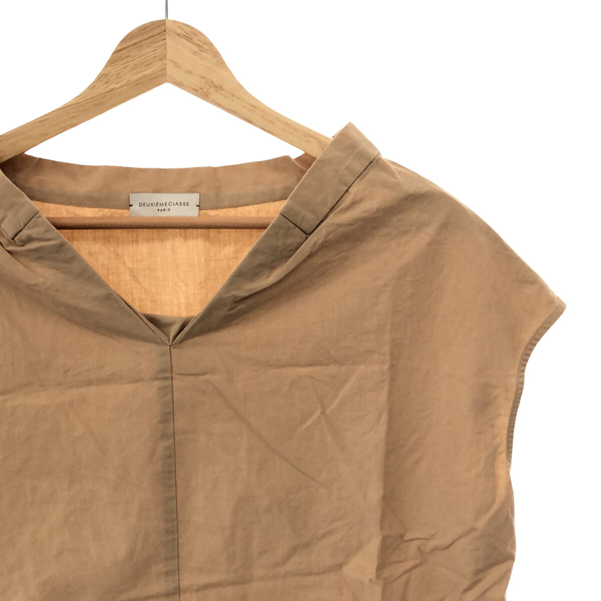 Deuxieme Classe Vネックプルオーバー brown cotton-