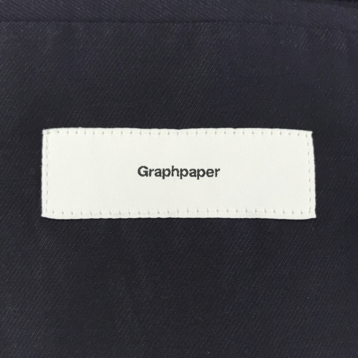 Graphpaper / グラフペーパー | セットアップ ビッグシルエット ウール 3B シングル テーラード ジャケット / ウール タック  スラックス パンツ | S |