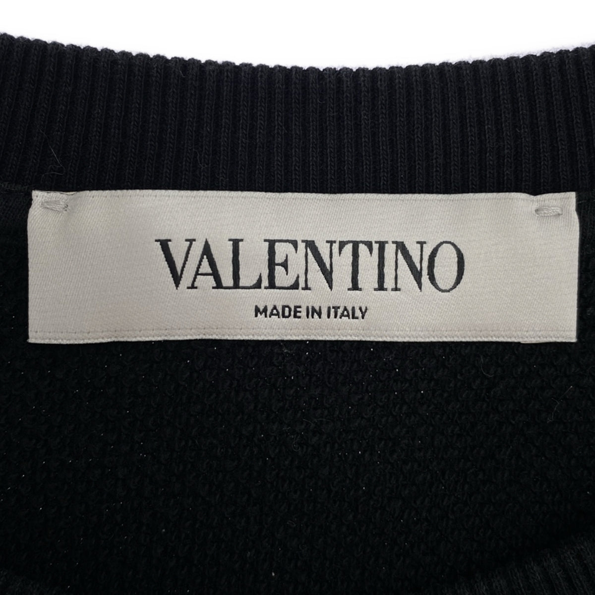 VALENTINO / ヴァレンティノ | × UNDERCOVER アンダーカバーコラボ ロゴ グラフィックプリント クルーネック スウェット | M | ブラック | メンズ
