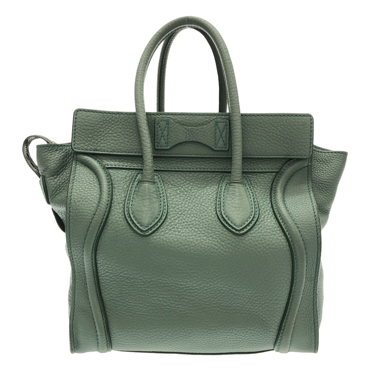 CELINE / セリーヌ | ラゲージ マイクロショッパー ハンドバッグ | グリーン | レディース