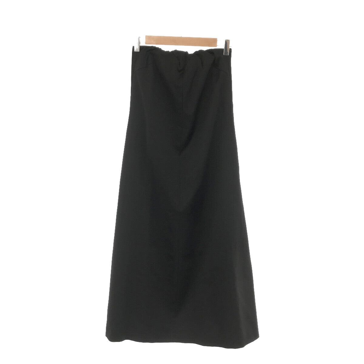 【美品】  BAUME / ボーメ | バックギャザー ロングスカート | 36 | ブラック | レディース
