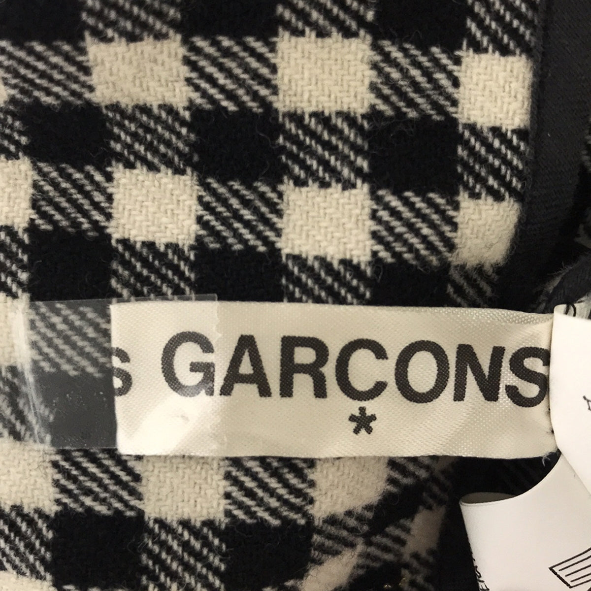 COMME des GARCONS / コムデギャルソン | ウール チェック ワイド ラップパンツ | S | レディース