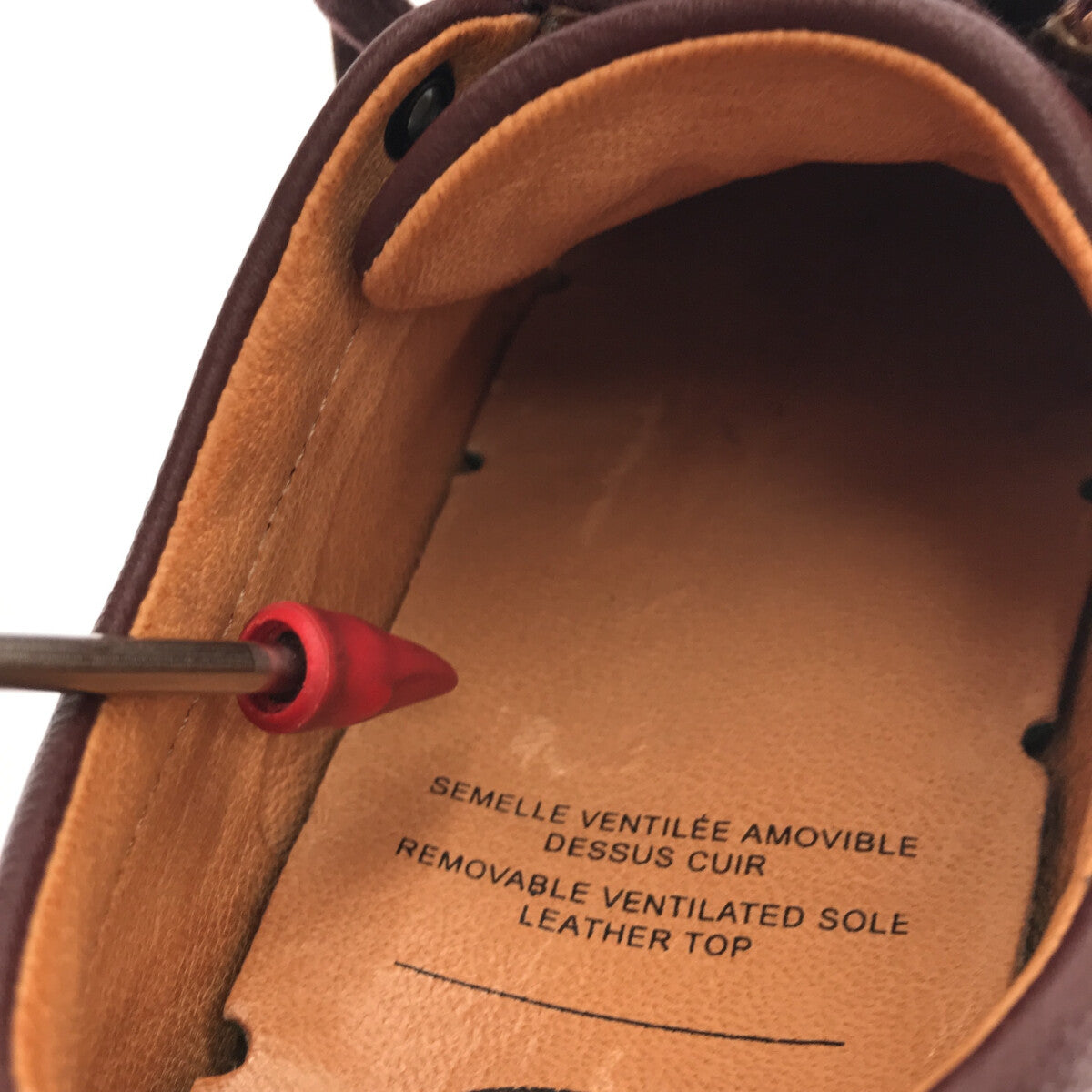 【美品】  SPRING COURT / スプリングコート | レザー ラバーソール スニーカー | 36 | ワインレッド | レディース