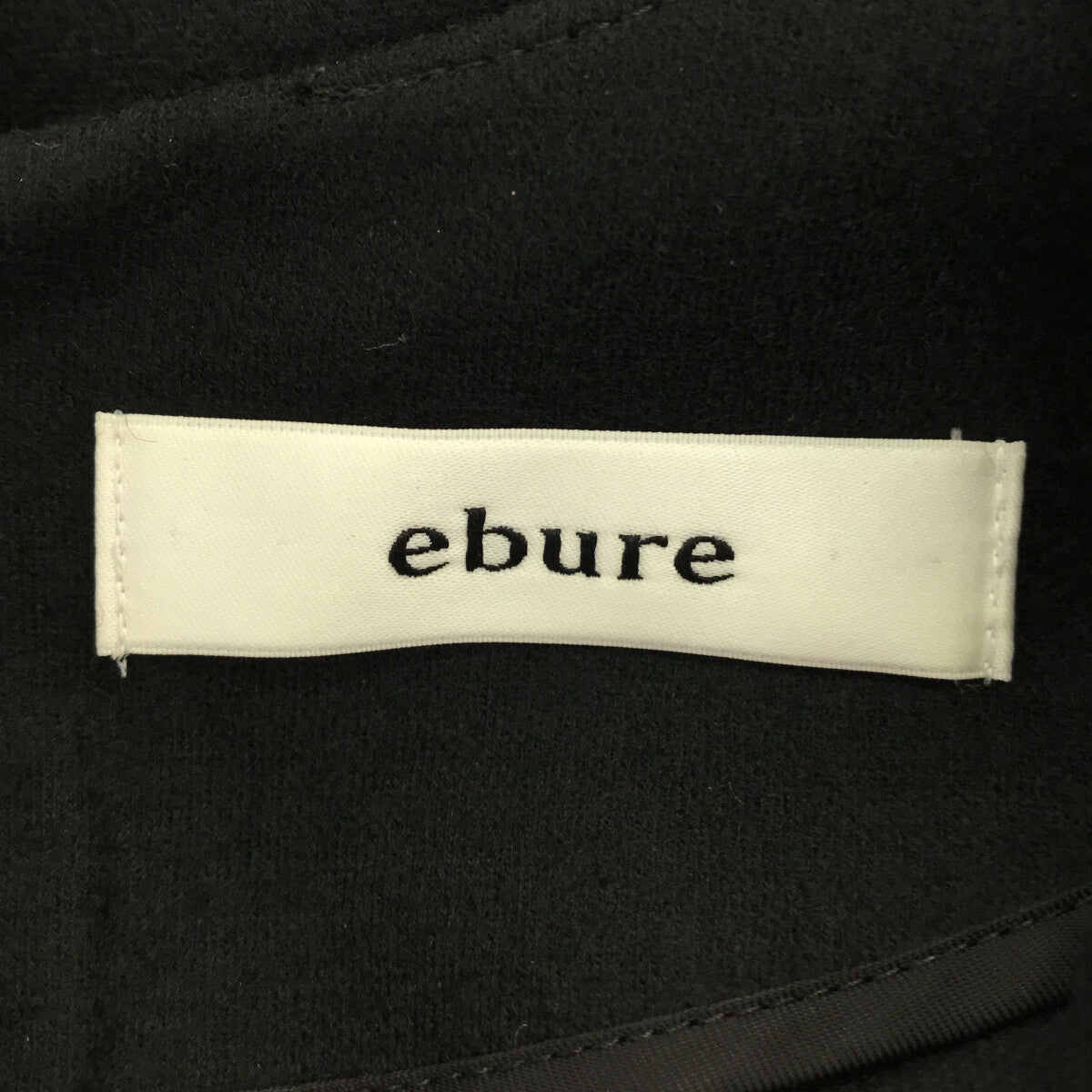 ebure / エブール | ウール ノーカラーワンピース | 38 | – KLD