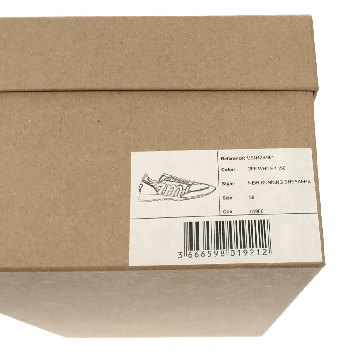 【美品】  AMI Alexandre Mattiussi / アミ・アレクサンドルマテュッシ | NEW RUNNING SNEAKERS スニーカー | 39 | オフホワイト | レディース