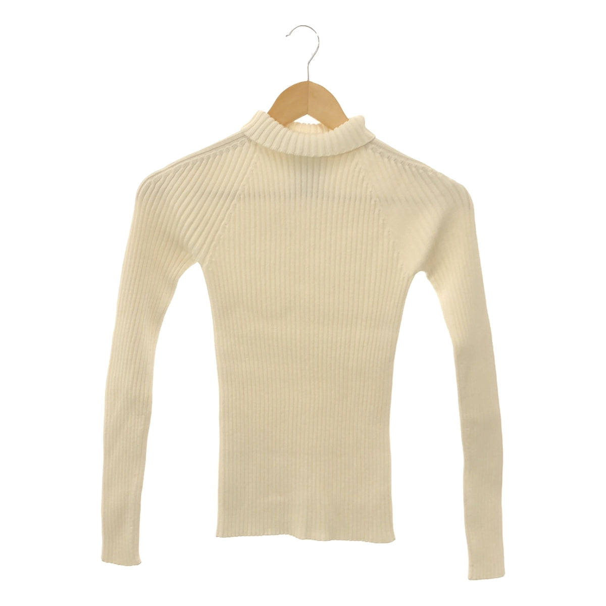 【美品】  Christian Wijnants / クリスチャンワイナンツ | ハイネック リブ ニット プルオーバー | S | ホワイト | レディース