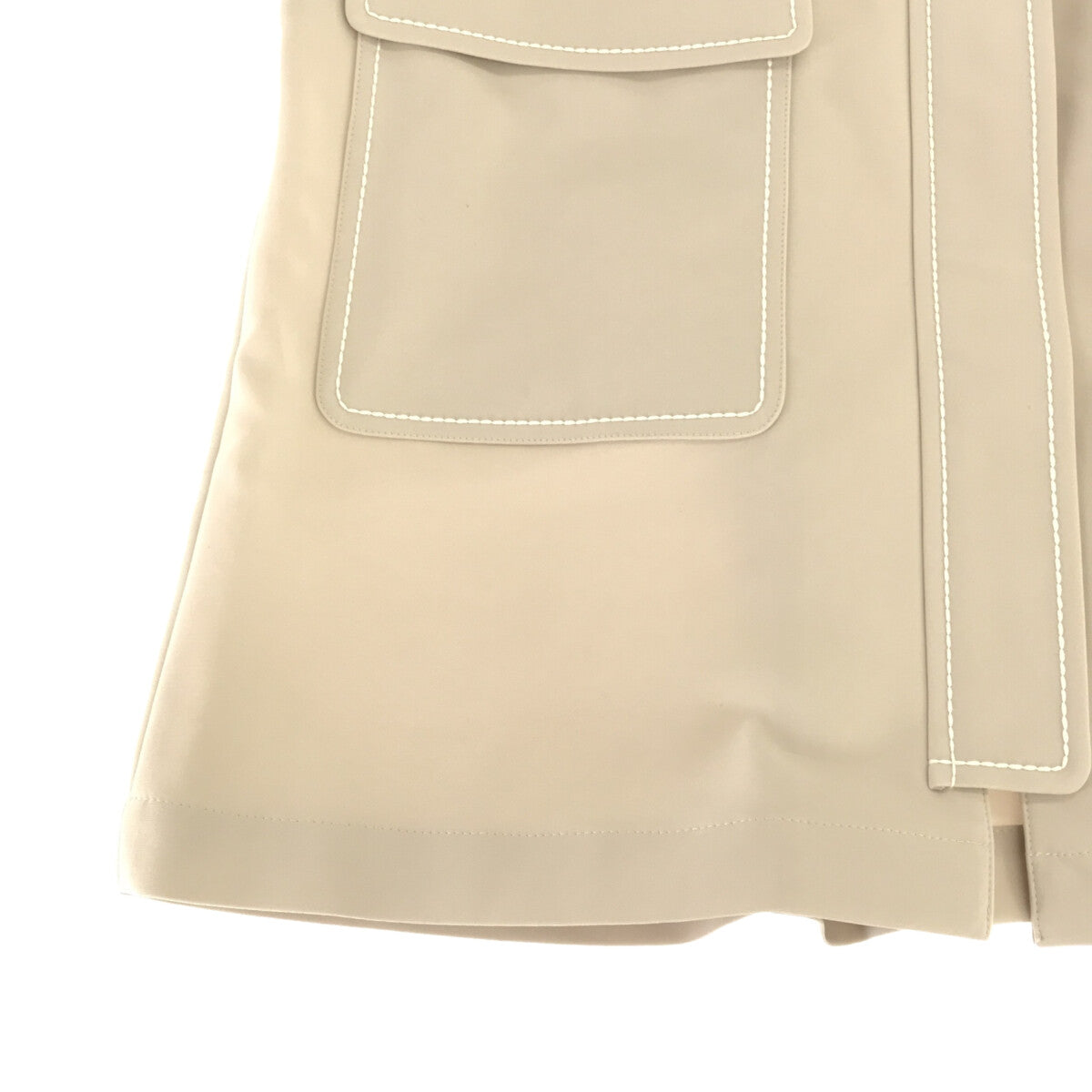 FOXEY NEW YORK / フォクシーニューヨーク | ジップアップ ストレッチコート | 38 | ベージュ | レディース
