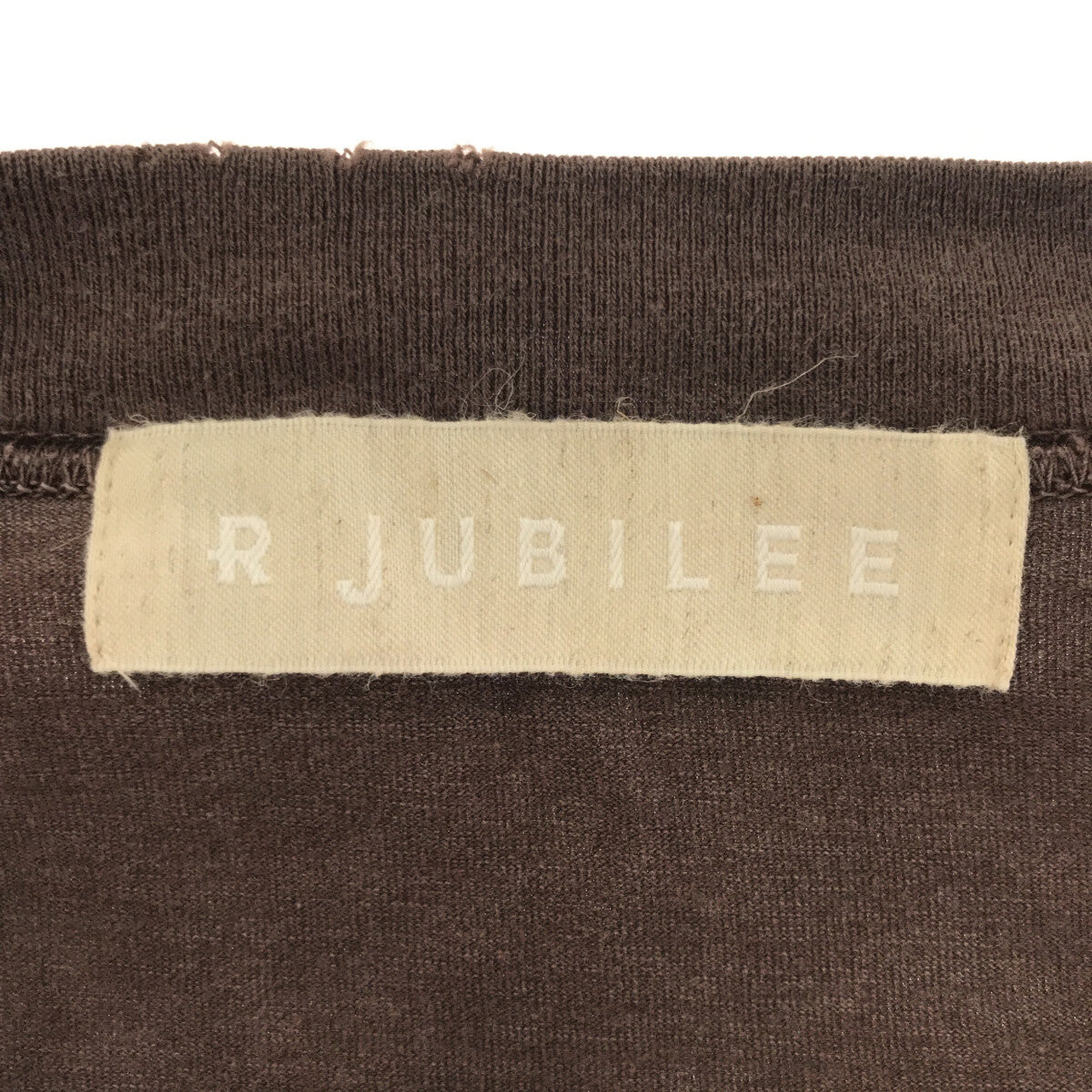 R JUBILEE / アールジュビリー | Roll UP Over Tee / ダメージ加工 ロールアップ オーバーTシャツ | F |