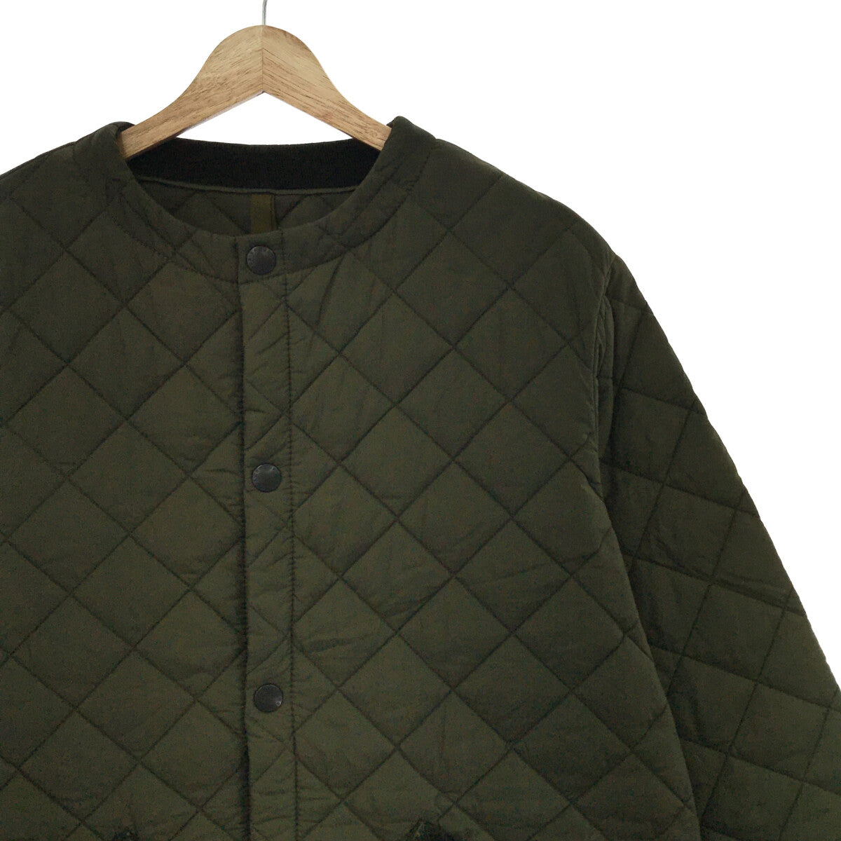 Barbour / バブアー | QUILTED NO COLLAR COAT ノーカラー コート | 10 