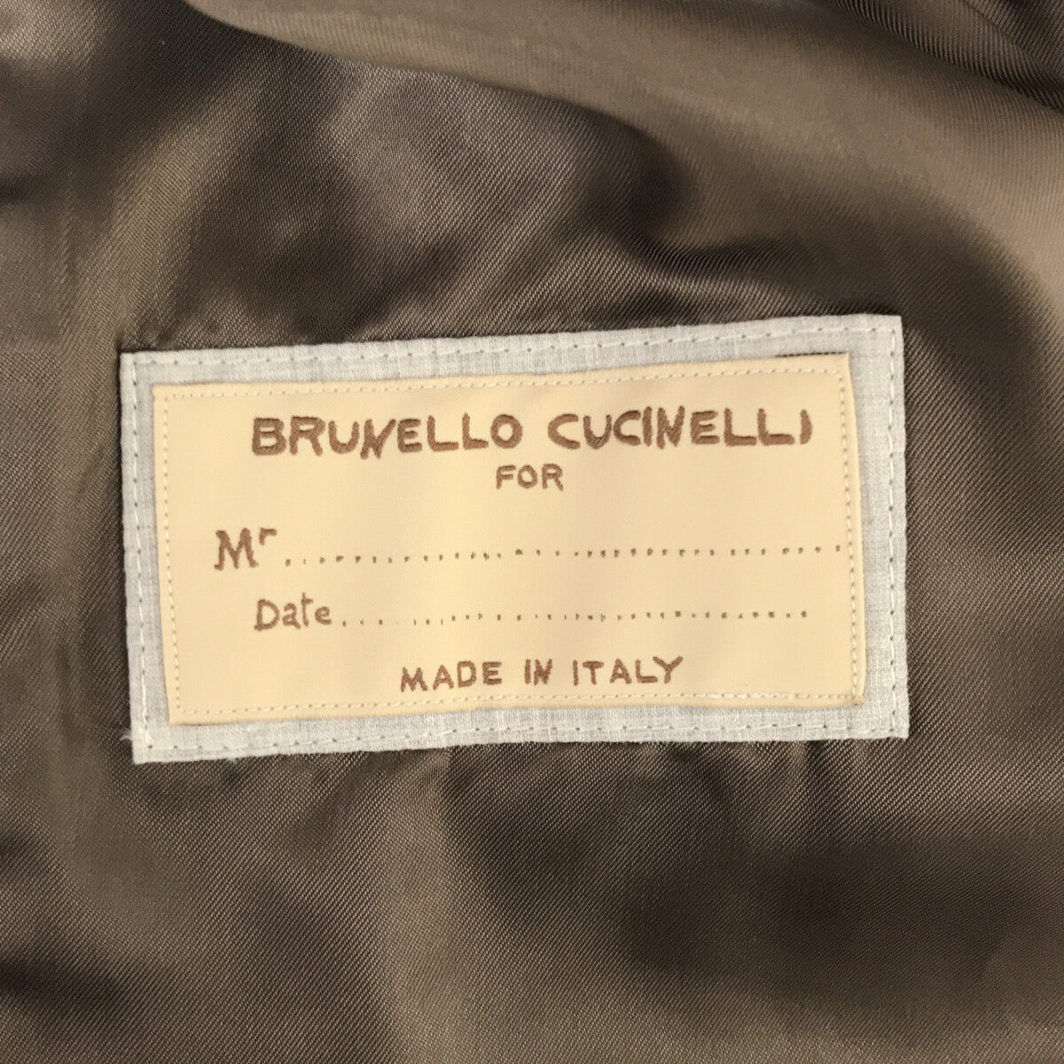 BRUNELLO CUCINELLI / ブルネロクチネリ | ウール ストライプ ベスト ジレ / 総裏地 | 46 | メンズ