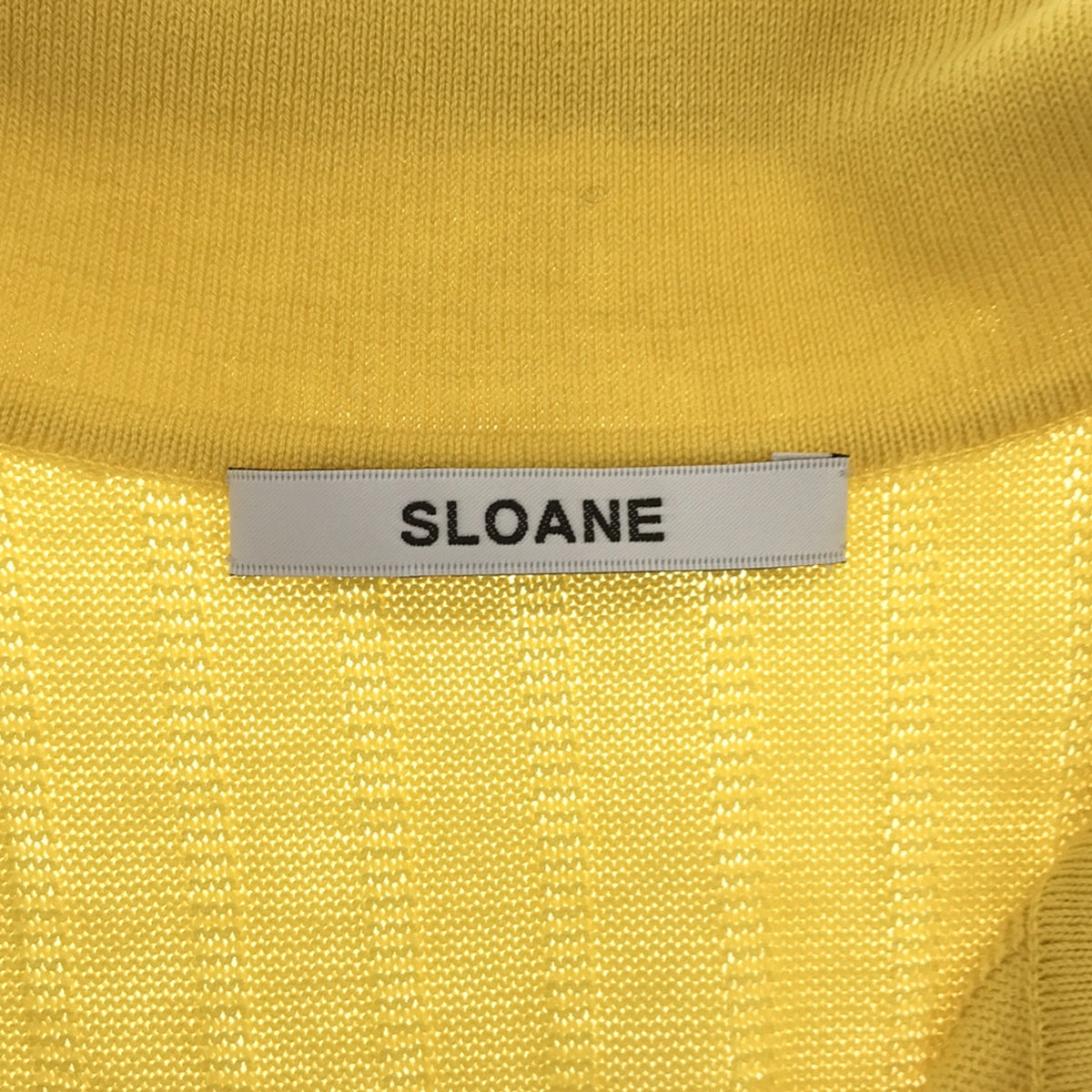 SLOANE / スローン | コットン シルクノースリーブ ニットポロ | 1 | レディース