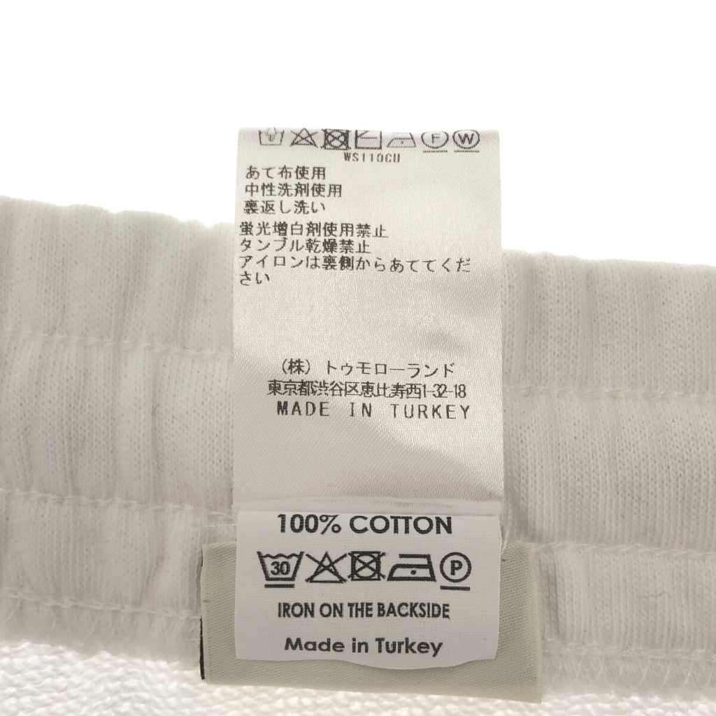 DRIES VAN NOTEN / 드리스 반 노텐 | 2020SS | × 니가와 실화 × YOSHIROTTEN 콜라보레이션 NOIR 2 프린트 스웨트 하프 팬츠 | M | 화이트 | 남성