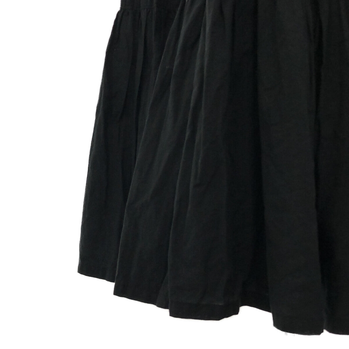 foufou / フーフー | THE DRESS raglan sleeves tiered dress / ラグランスリーブティアードワンピース | 0 | ブラック | レディースロングワンピース/マキシワンピース