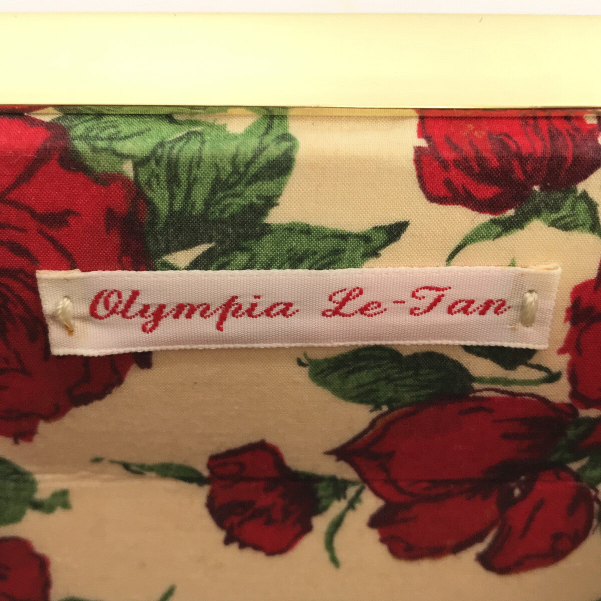 【美品】  OLYMPIA LE TAN / オリンピアルタン | MILK BAG ミルク ショルダーバッグ | ホワイト / レッド | レディース
