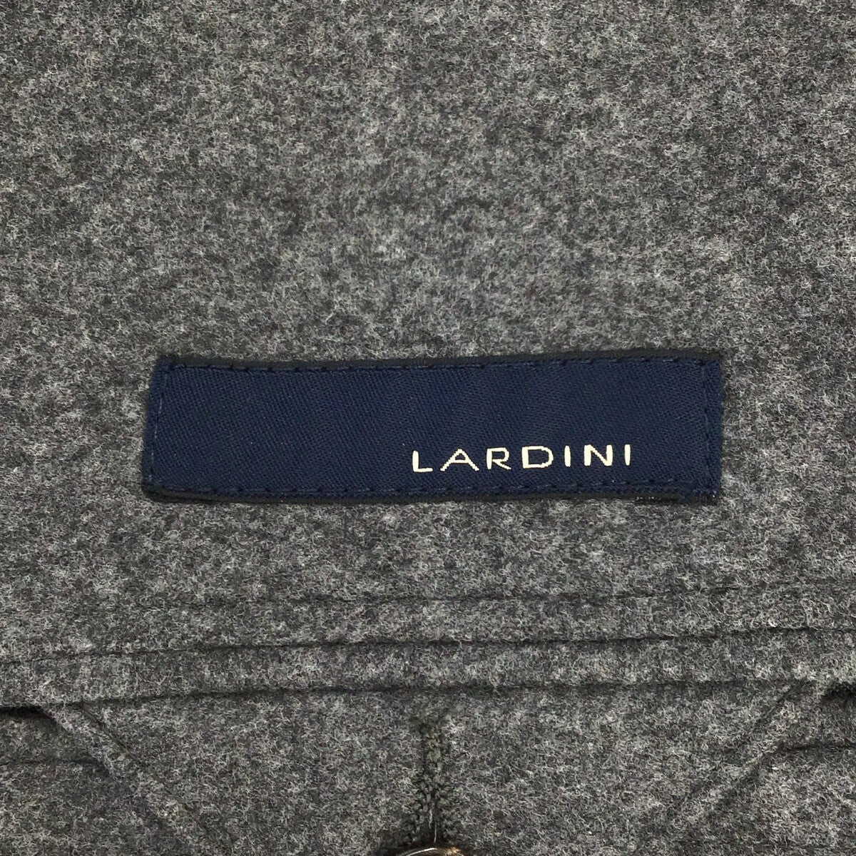 LARDINI / ラルディーニ | フラノウール 3B テーラードジャケット | 52 | グレー | メンズ