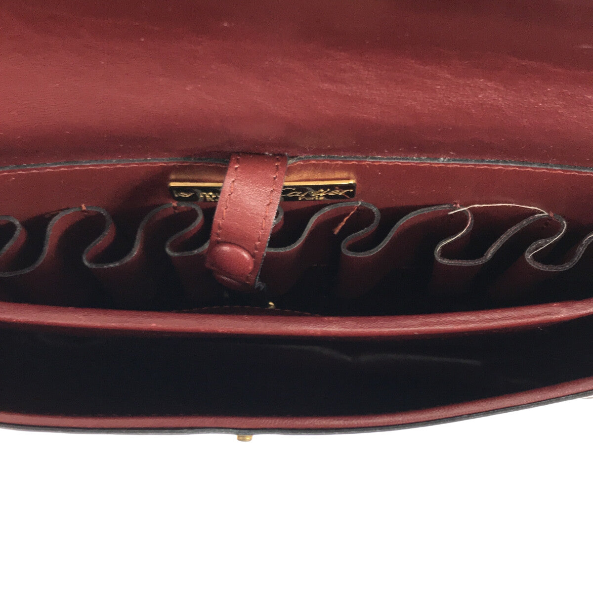 Cartier | Must de Leather Shoulder Bag | Bordeaux | Women's