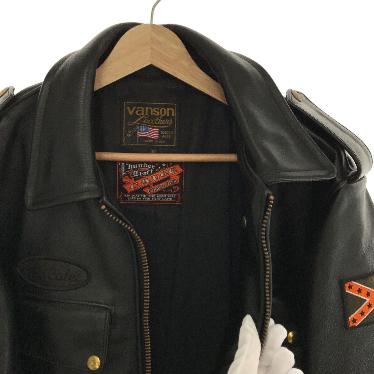 VANSON / バンソン | × CALEE / キャリー shingle leather jacket 