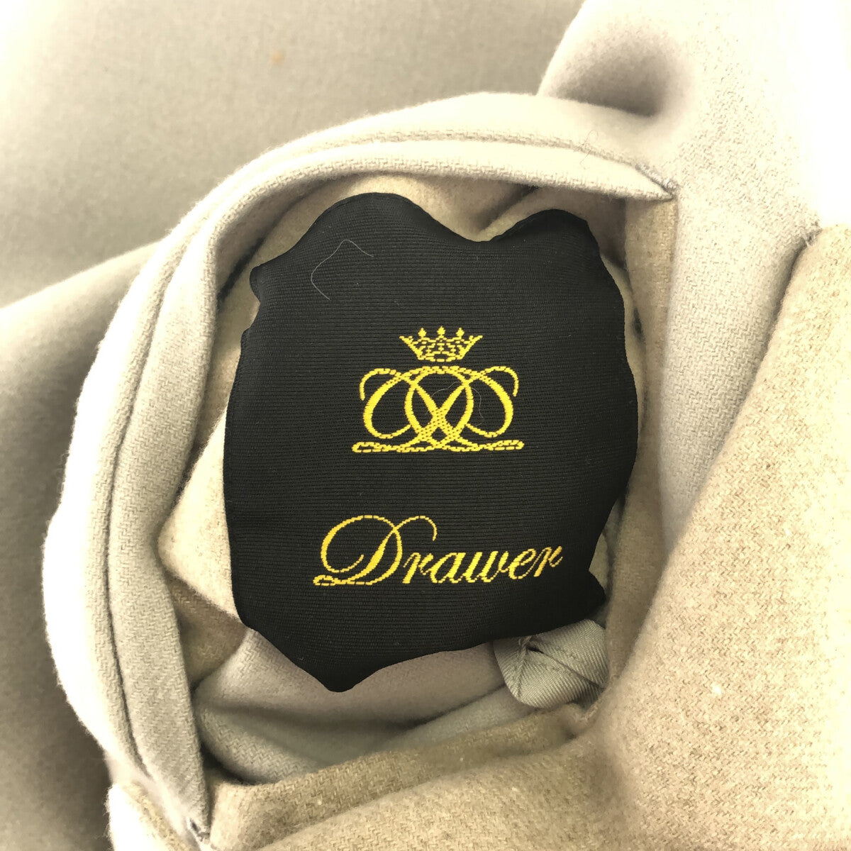 【美品】  Drawer / ドゥロワー | リバーシブル スリーブレス ウールコート | 36 | ライトグレー/ベージュ | レディース