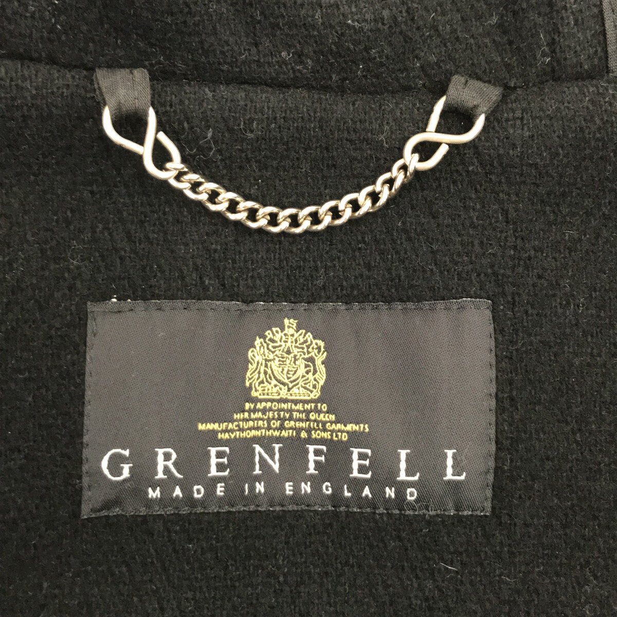GRENFELL / 글렌펠 | 울 블렌드 더플 코트 | 38 | 블랙 | 여성