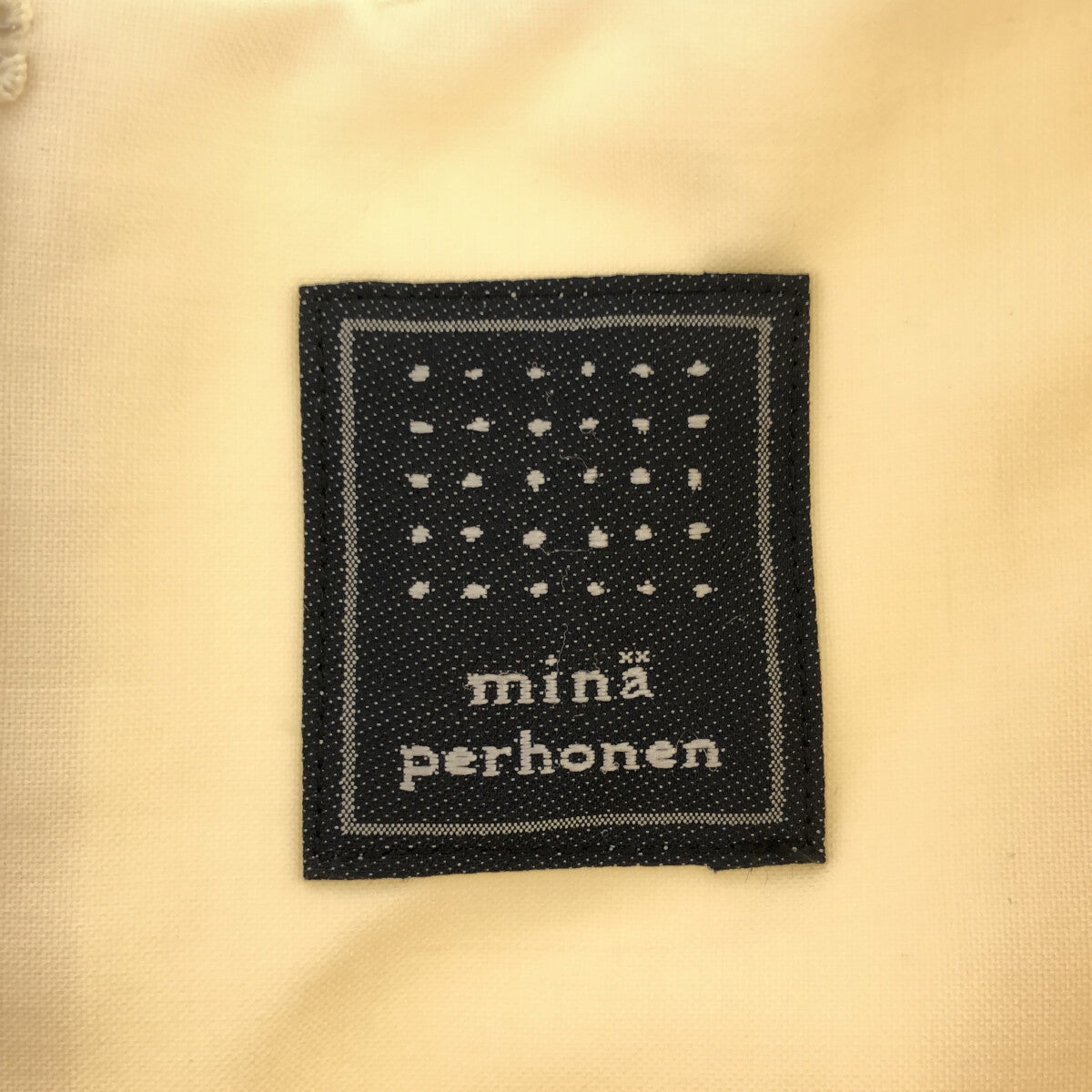 mina perhonen / ミナペルホネン | 2020SS | placid / プラセード ポケット付き ウール ロングワンピース | 36 | オフホワイト | レディース