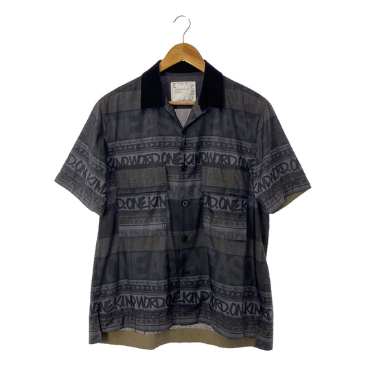 sacai / サカイ | 2023SS | × Eric Haze エリックヘイズコラボ Stripe Print Shirt ストライプ プリントシャツ | 1 | メンズ