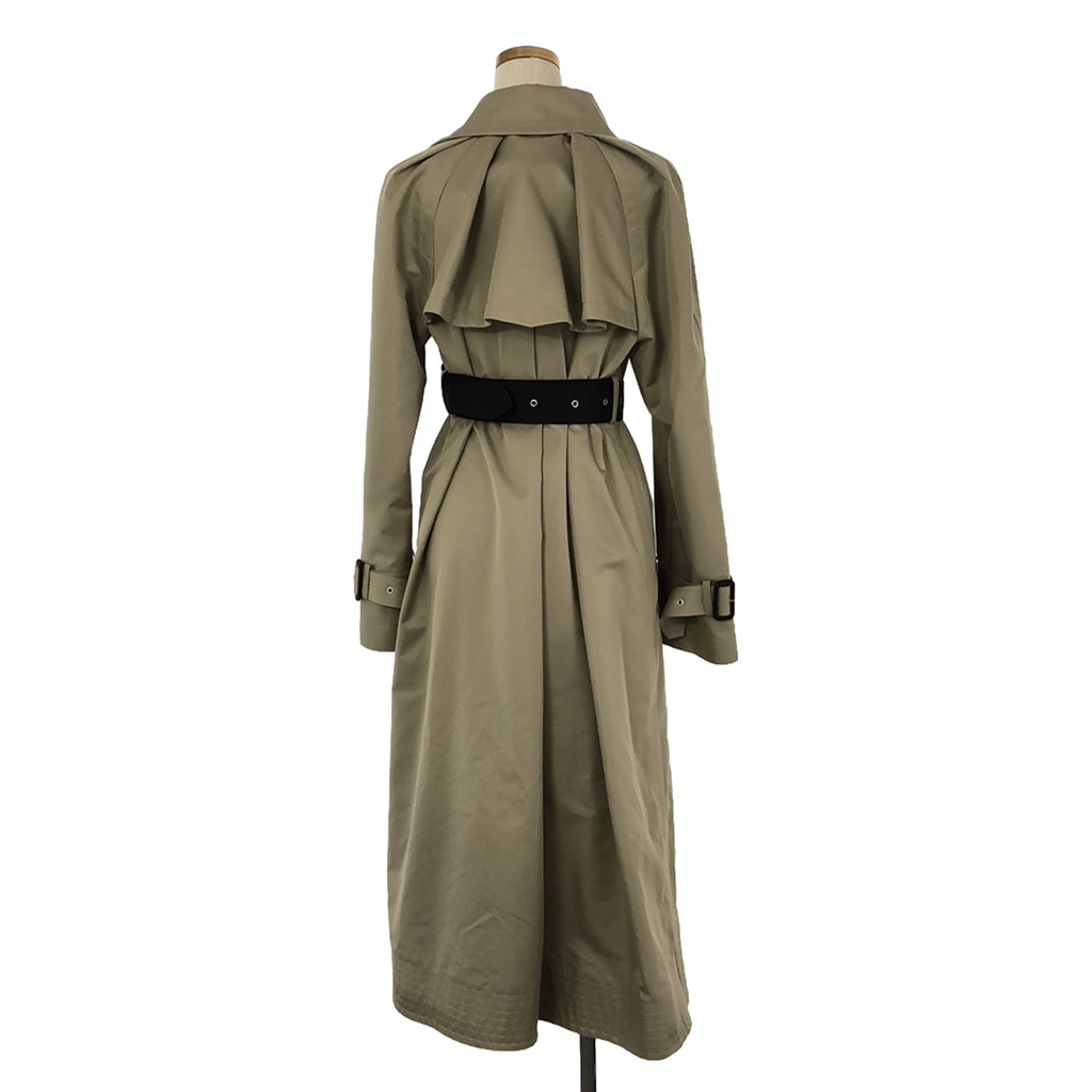 sacai / サカイ | 2023SS | Gabardine Panelled Coat トレンチコート | 1 | ベージュ/ブラック | レディース