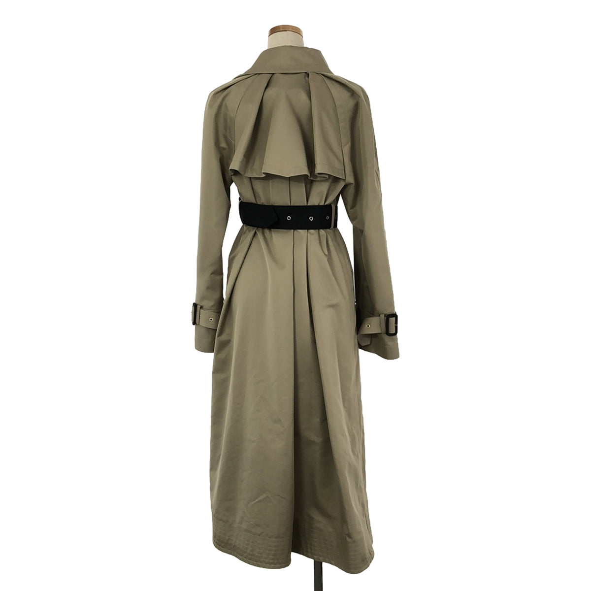 sacai / サカイ | 2023SS | Gabardine Panelled Coat トレンチコート | 1 | ベージュ/ブラック | レディース