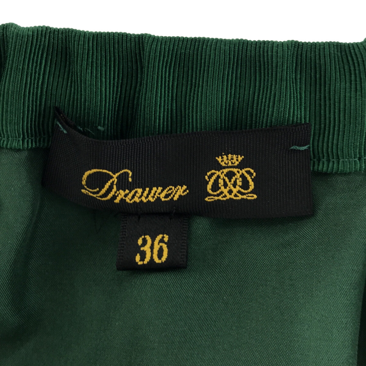 Drawer / ドゥロワー | ラメチェック ギャザースカート | 36 | グリーン | レディース