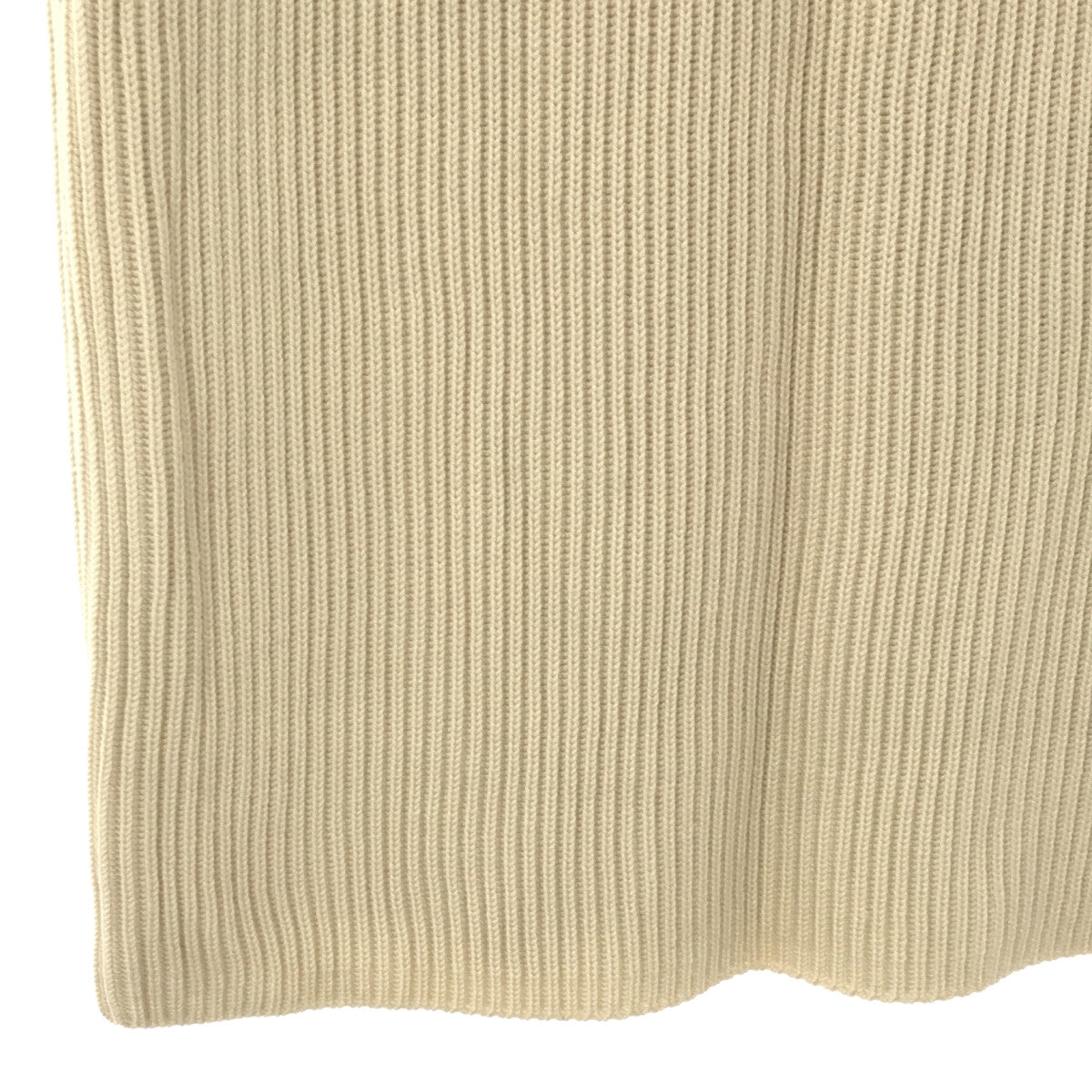 【美品】  HYKE / ハイク | 総裏地 リブニット スカート | 1 | アイボリー | レディース
