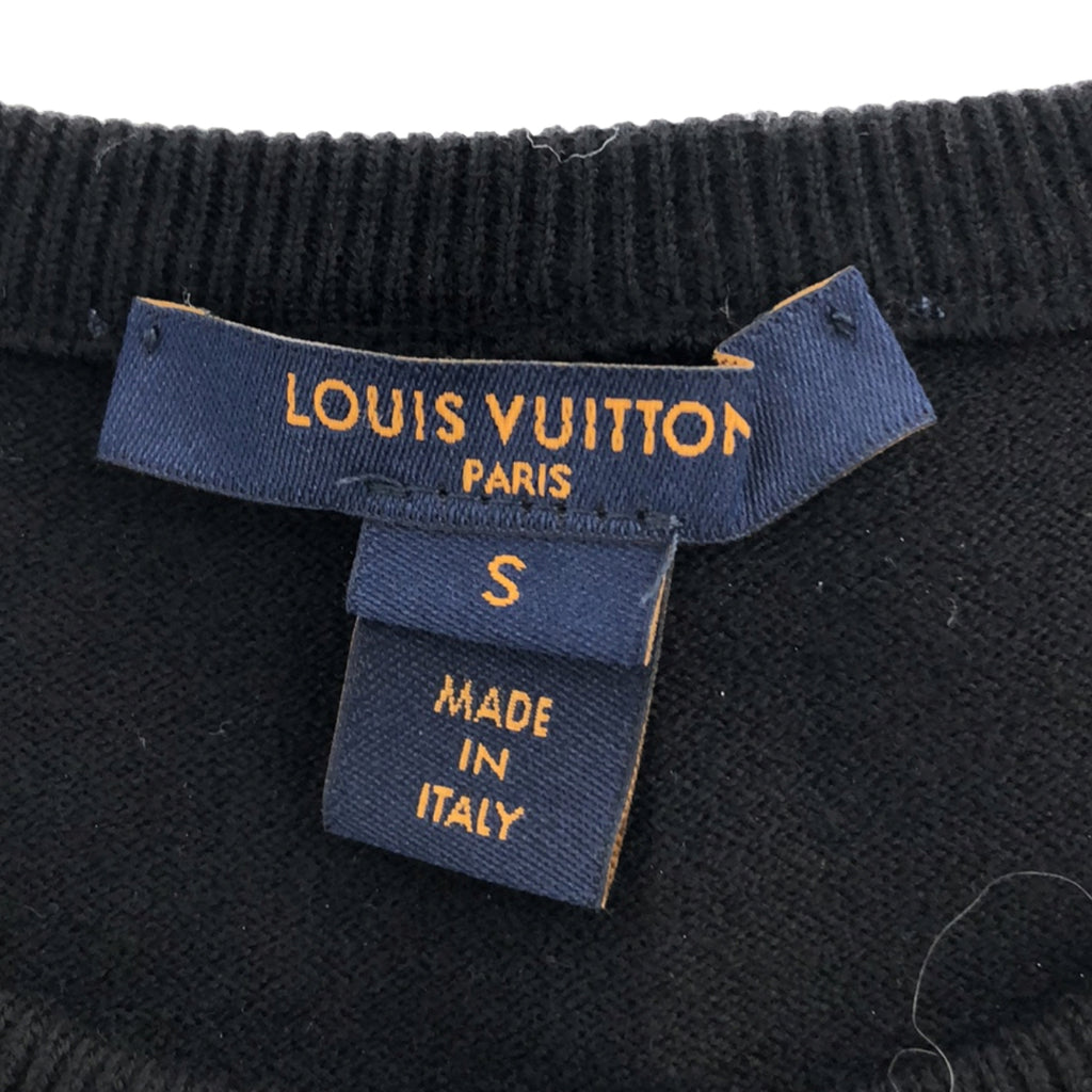 【美品】  Louis Vuitton / ルイヴィトン | 2022SS | LVヴィテス ニットワンピース | S | ブラック/ホワイト | レディース