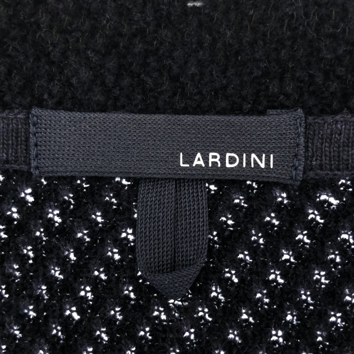 LARDINI / ラルディーニ | ウール レーヨン パイル 2B ニット ジャケット | S |