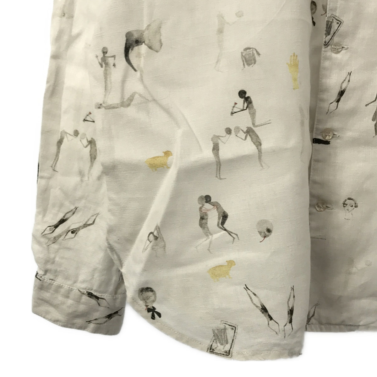 ALICE WAESE / アリスウェイス | Linen Pajama Shirt / リネン パジャマ シャツ | L | メンズ