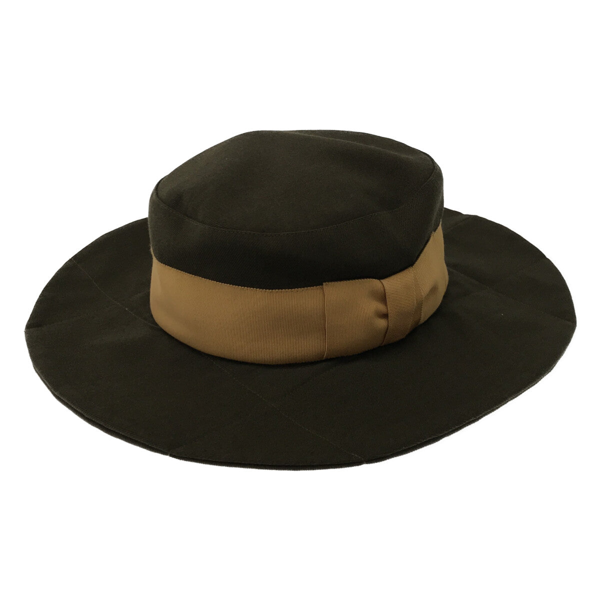 【美品】  KAMILAVKA / カミラフカ | ウール リボンハット | 2 | カーキ/ベージュ | レディース