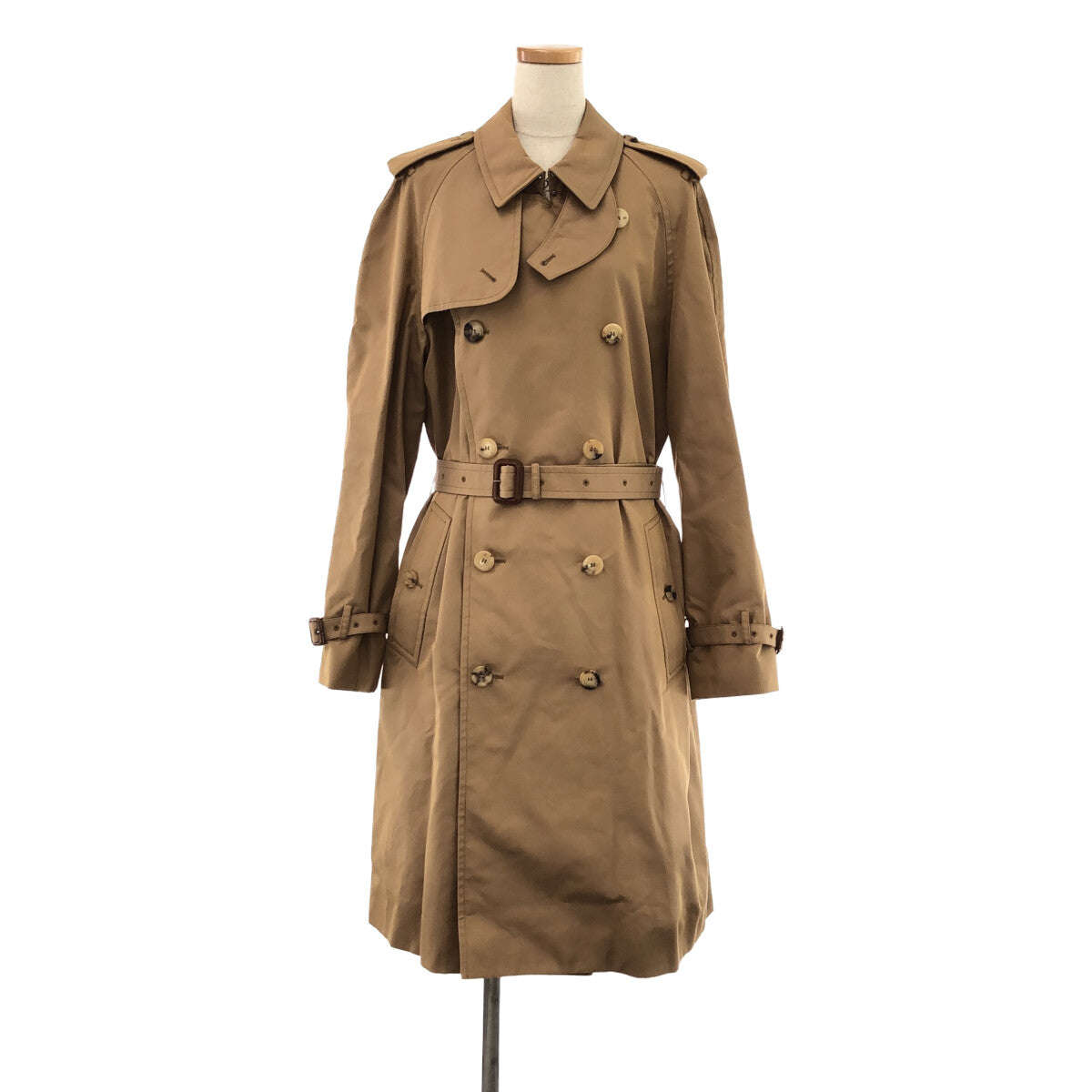 [狀況良好] GUCCI |全襯裡、繫腰帶長風衣 | 42 |米色 |女性的