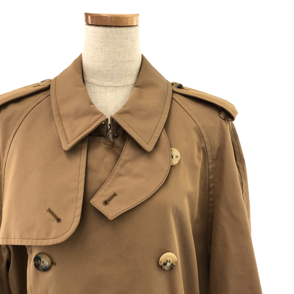 [狀況良好] GUCCI |全襯裡、繫腰帶長風衣 | 42 |米色 |女性的